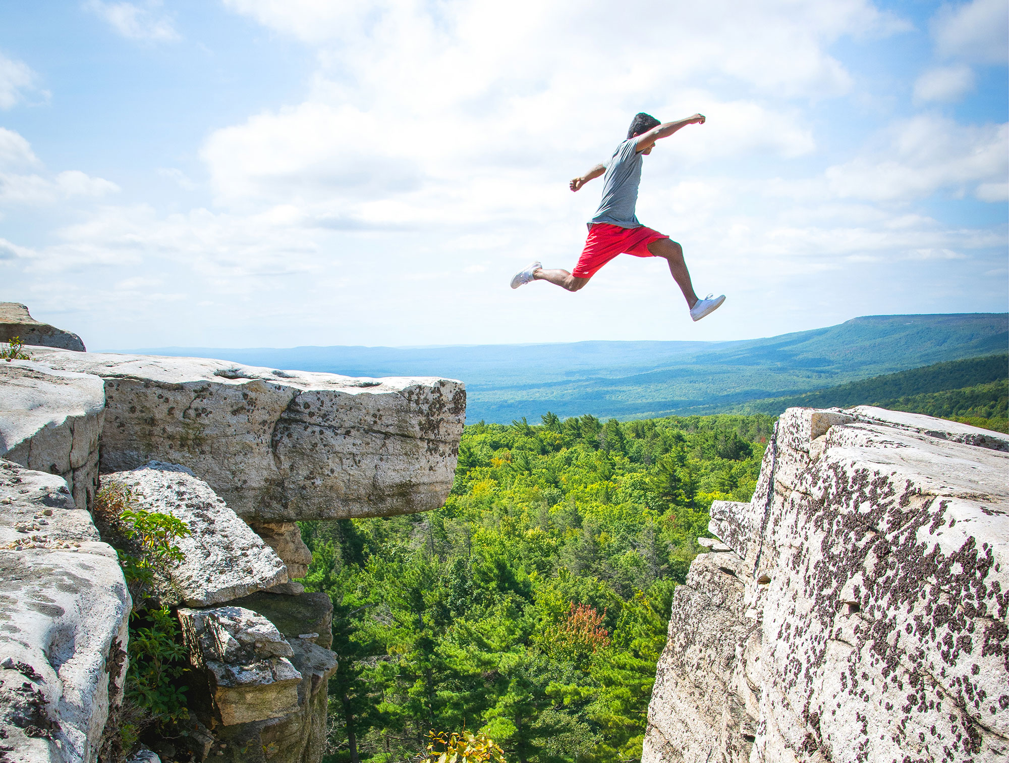 Subramanian in Minnewaska State Park Preserve in Ulster County, New York, last fall